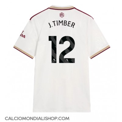 Maglie da calcio Arsenal Jurrien Timber #12 Terza Maglia 2025-26 Manica Corta Maglie da calcio Arsenal Jurrien Timber #12 Terza Maglia 2025-26 Manica Corta